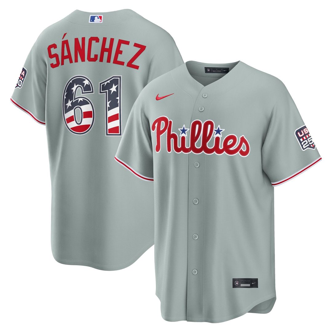 Philadelphia Phillies Nike Gray MLB baseball jersey