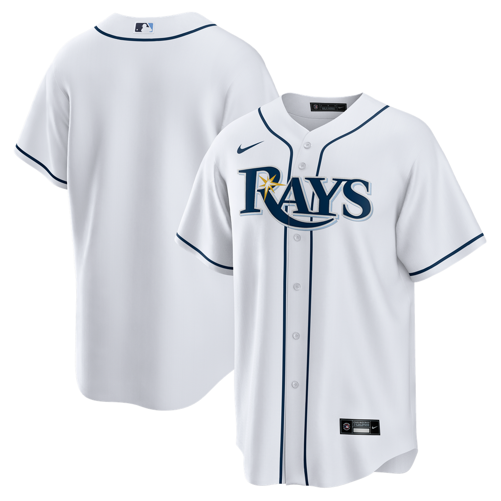 Tampa Bay Rays Nike White Replica MLB baseball jersey