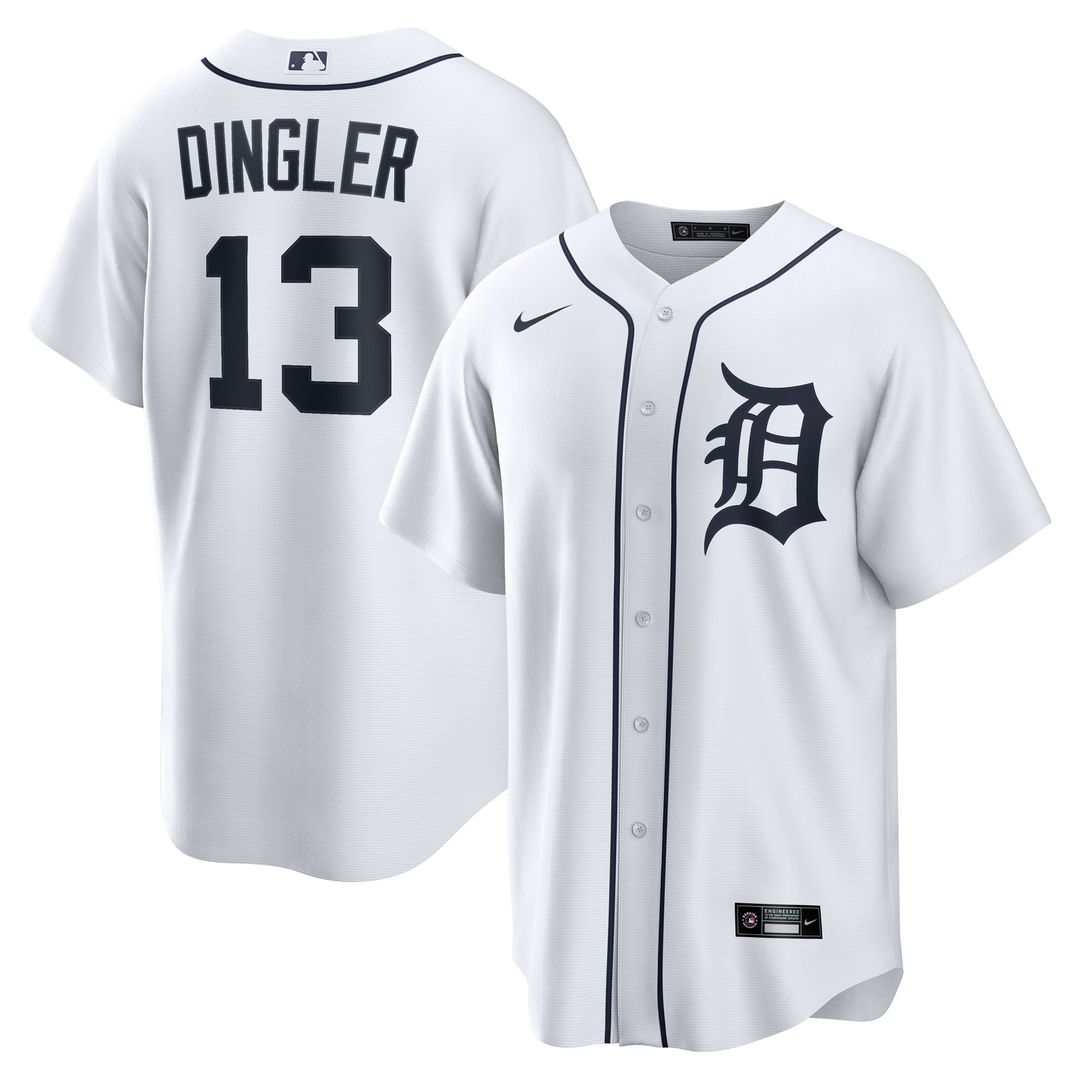 Detroit Tigers Nike White Replica MLB baseball jersey