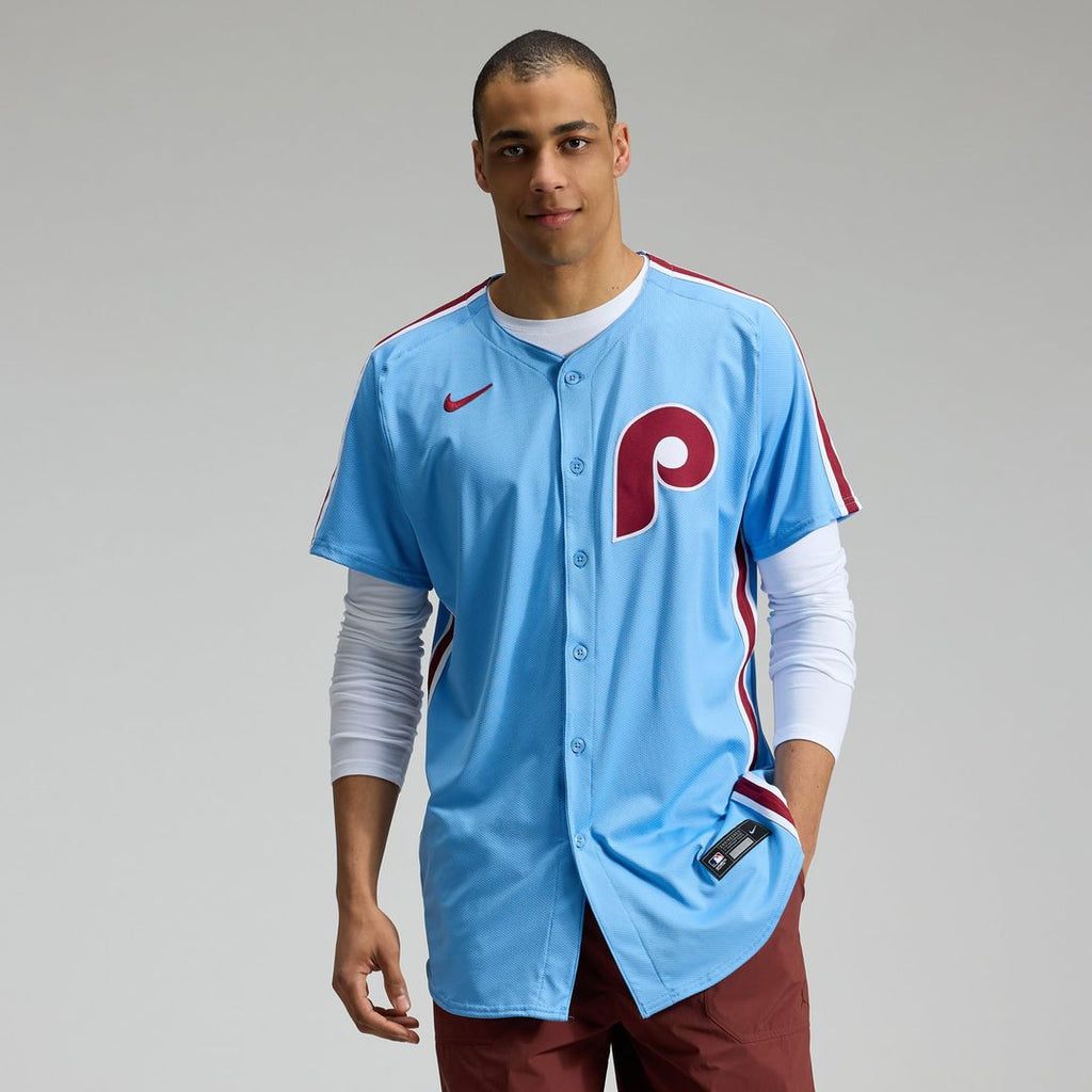 Philadelphia Phillies Nike Blue Authentic Baseball Jersey