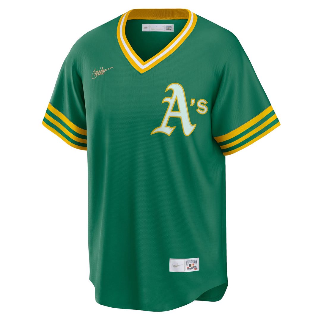 Athletics Nike Green Replica Baseball Jersey