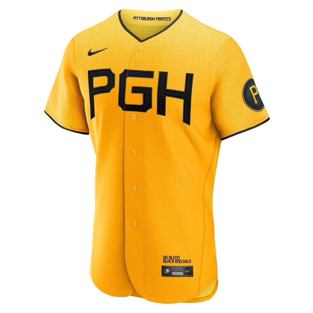 Pittsburgh Pirates Nike Gold Authentic Baseball Jersey
