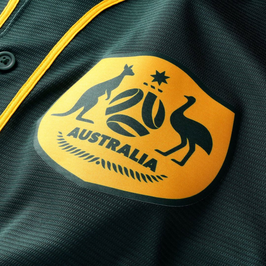 Australia National Team Nike Green Replica Baseball Jersey