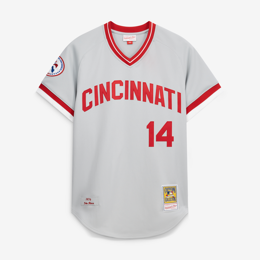 Cincinnati Reds Mitchell & Ness Gray Authentic Baseball Jersey