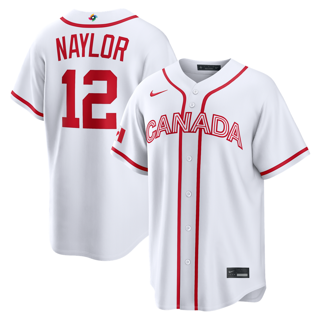 Canada Baseball Nike White MLB baseball jersey