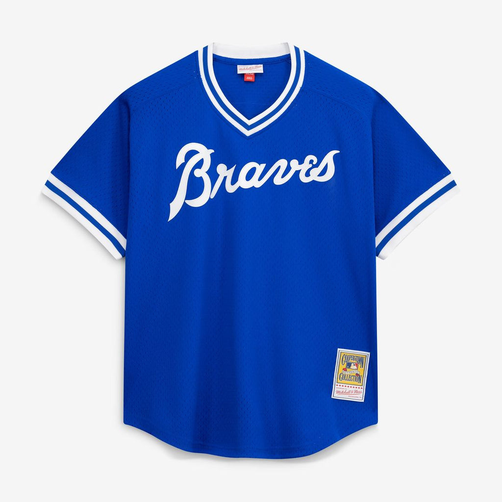 Atlanta Braves Mitchell & Ness Royal Authentic Baseball Jersey