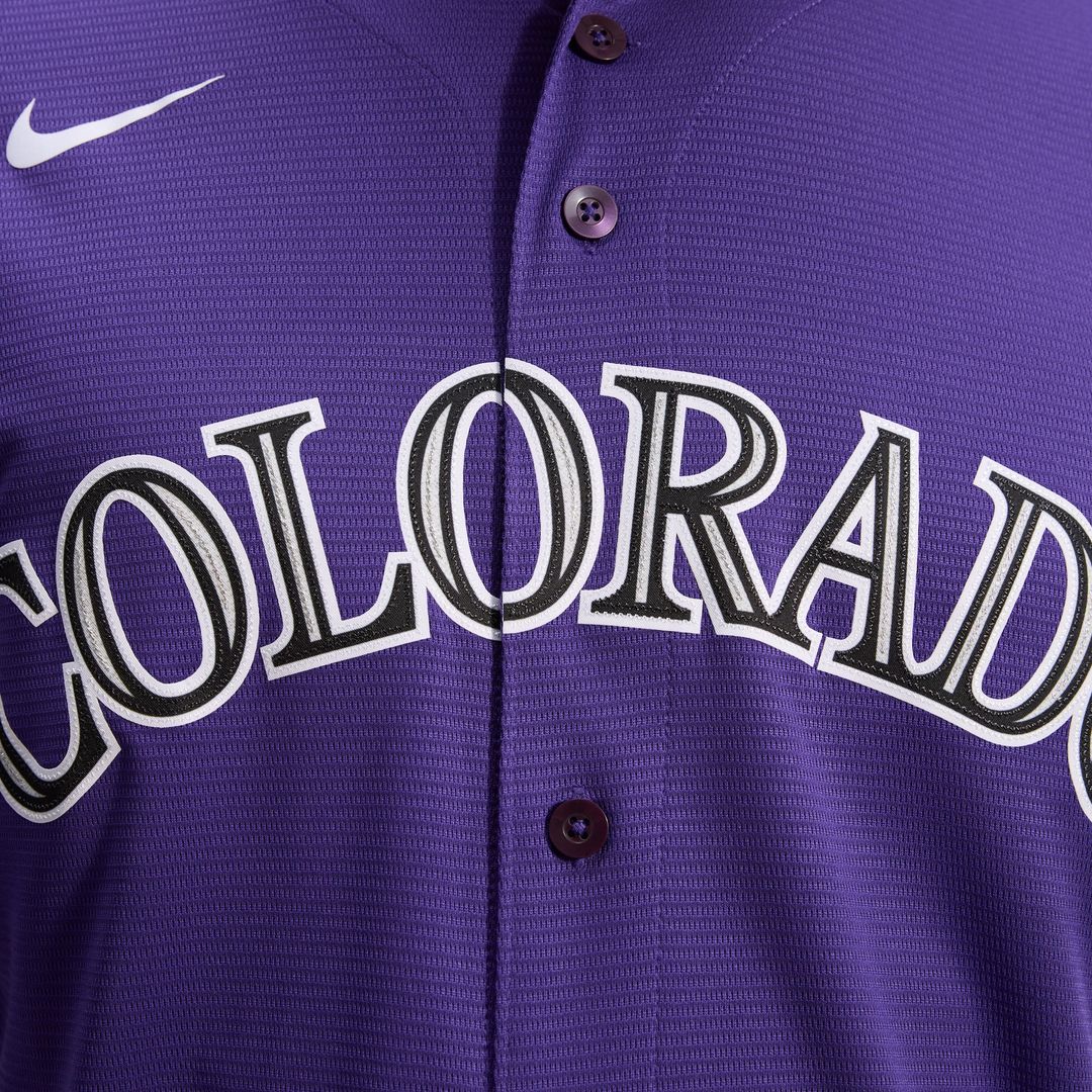 Colorado Rockies Nike Purple Replica Baseball Jersey
