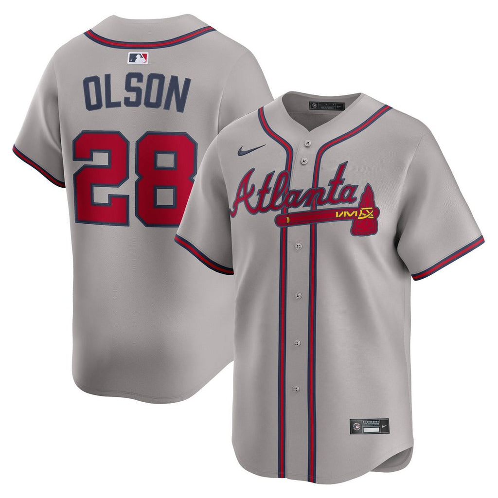 Atlanta Braves Nike Gray MLB baseball jersey