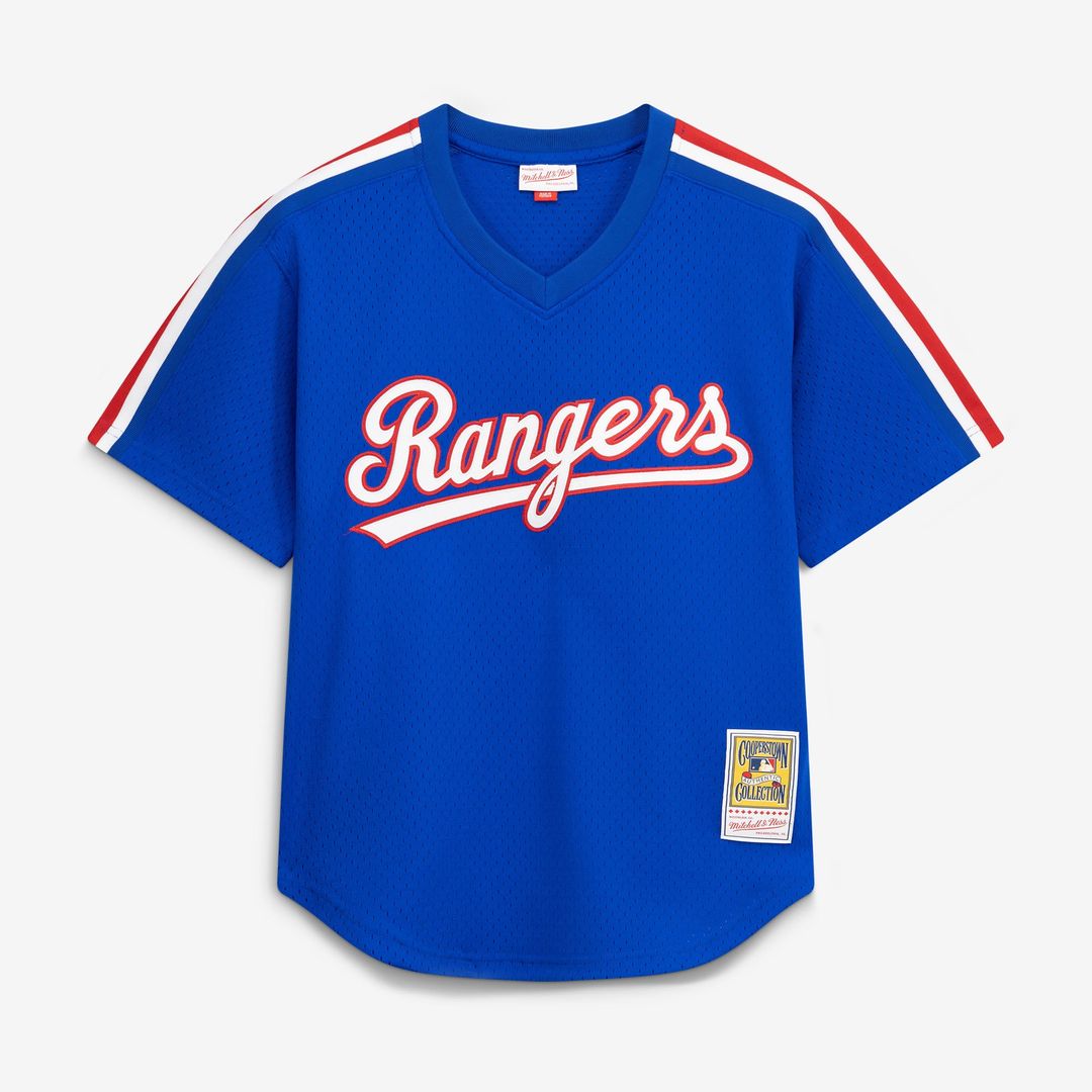 Texas Rangers Mitchell & Ness Royal Authentic Baseball Jersey