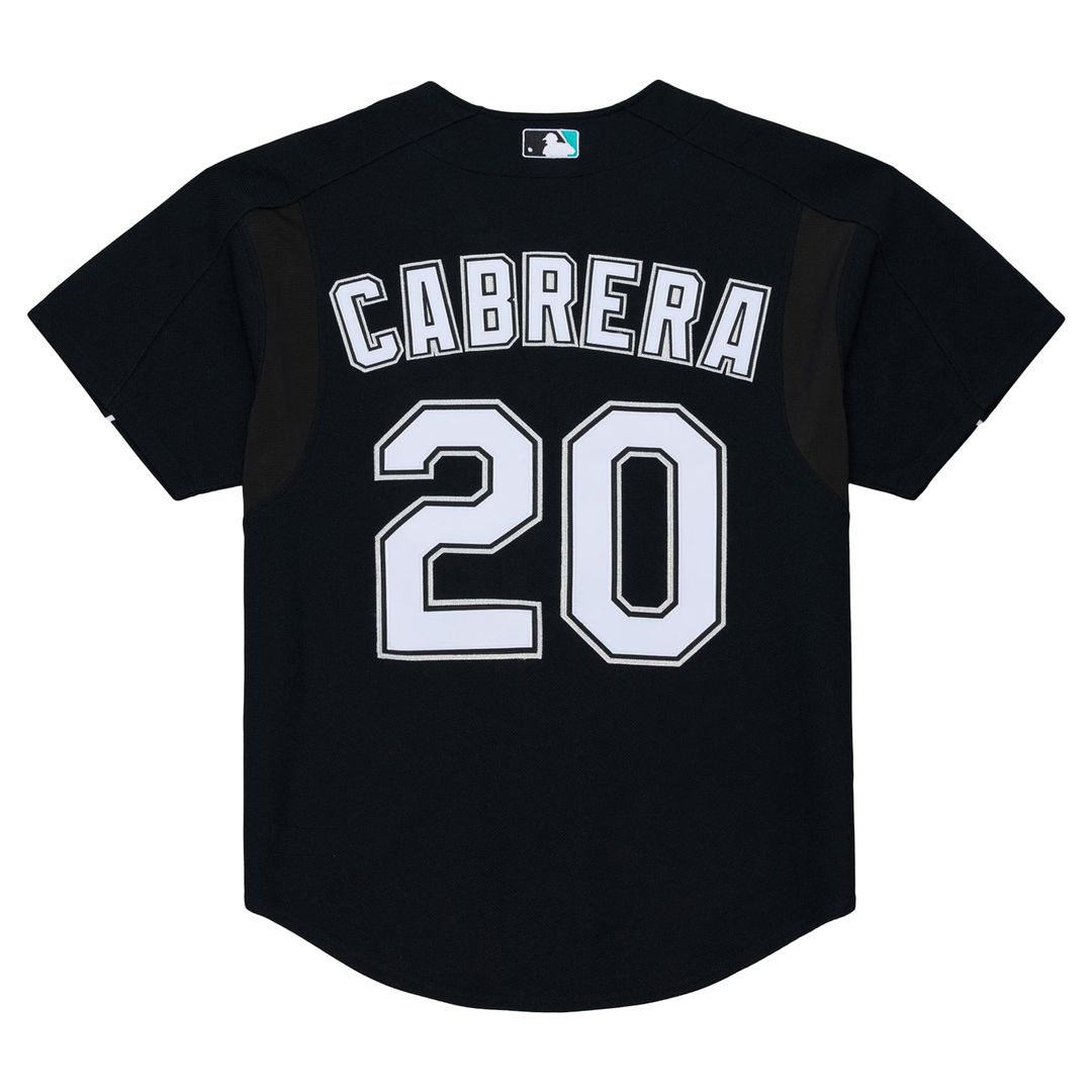 Florida Marlins Mitchell & Ness Black Baseball Jersey