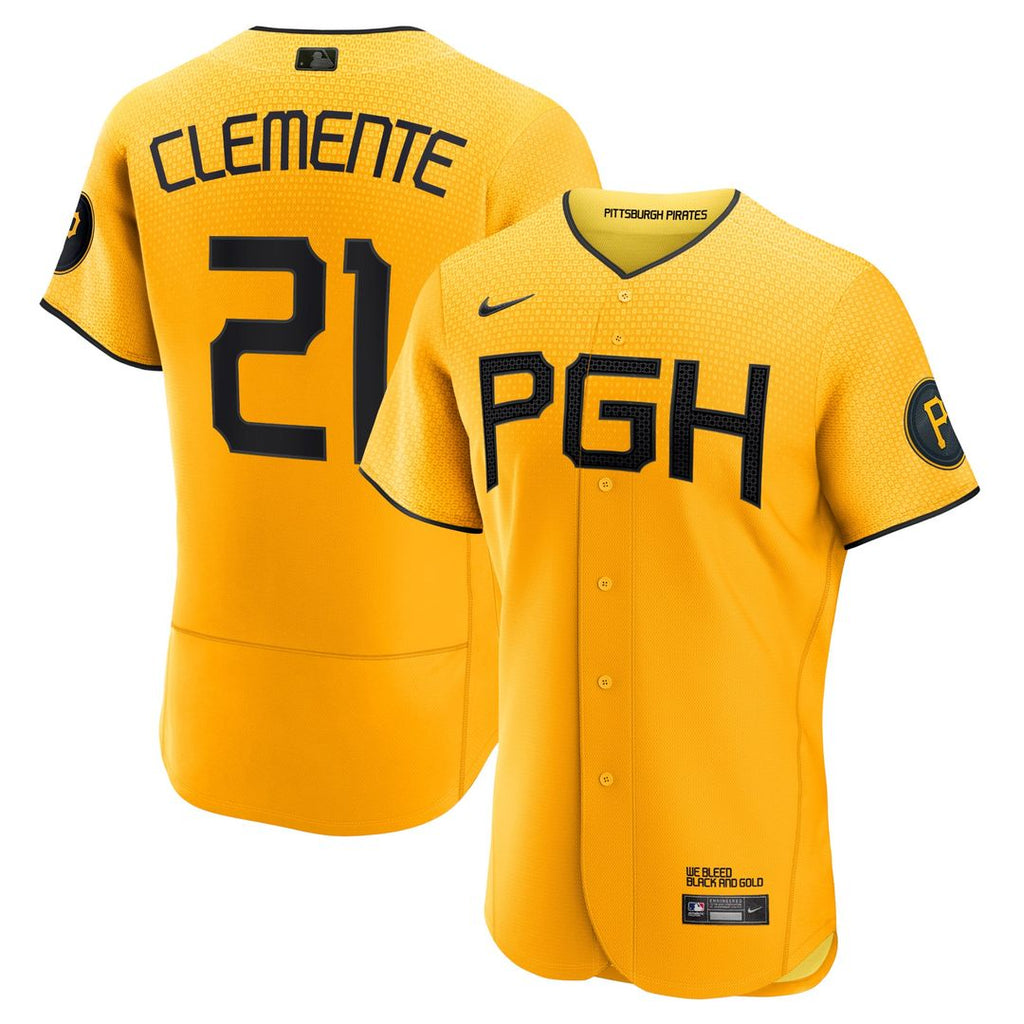 Pittsburgh Pirates Nike Gold Authentic MLB baseball jersey