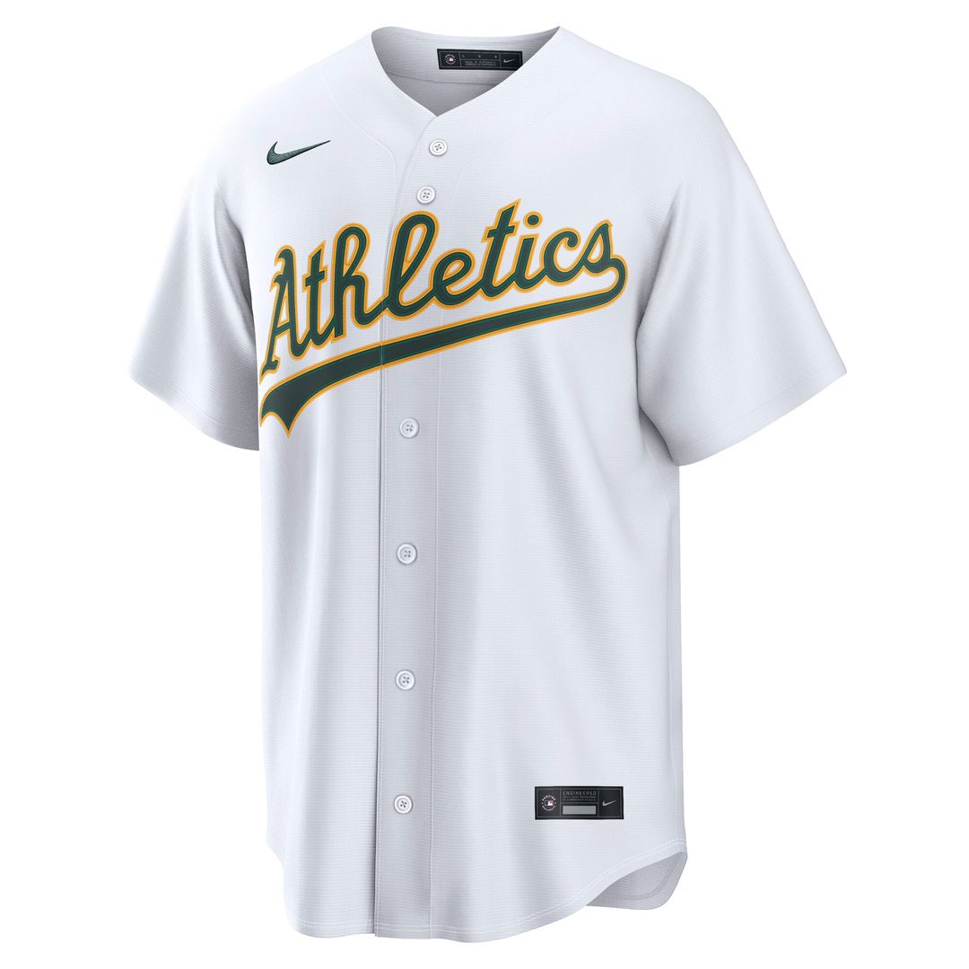 Athletics Nike White Replica Baseball Jersey