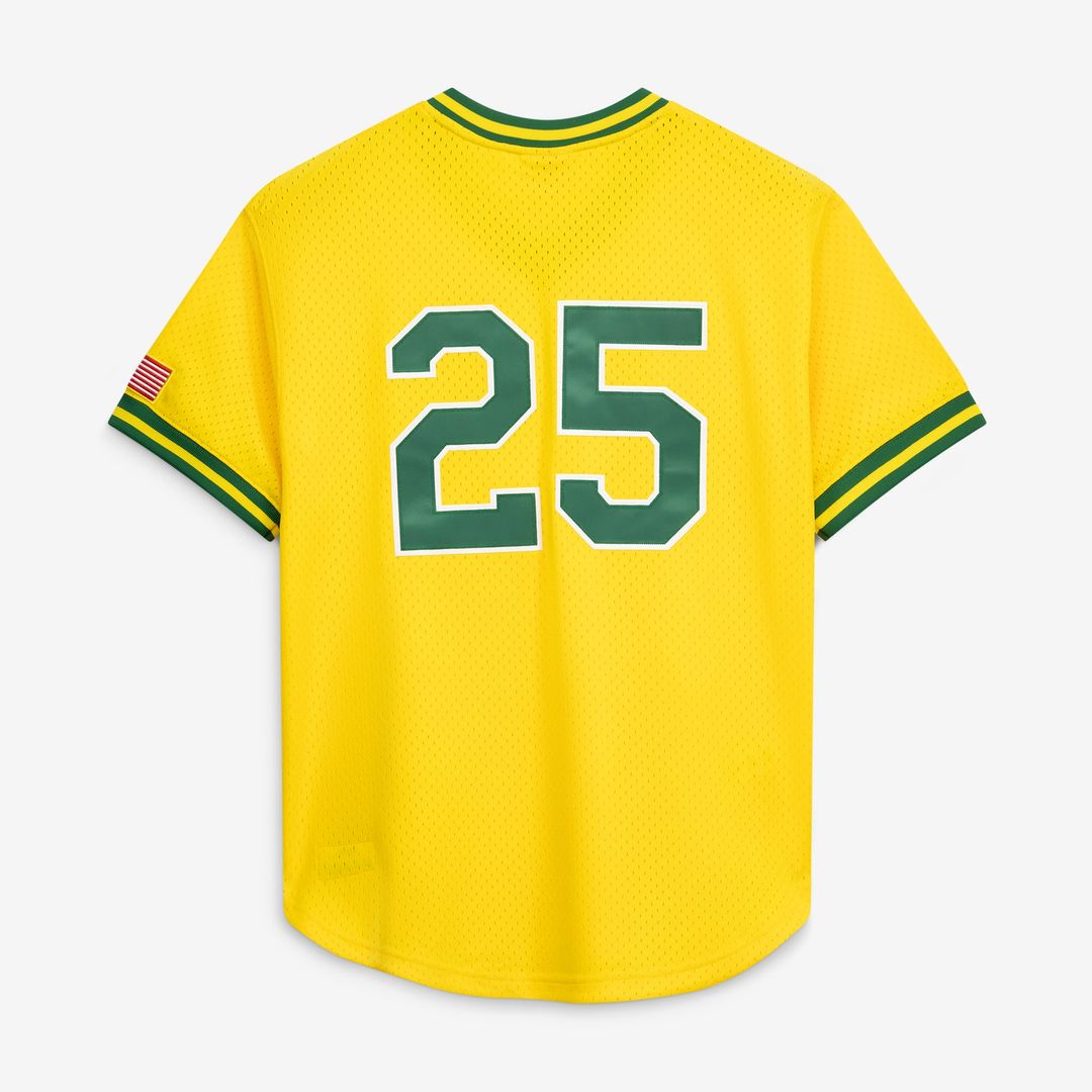 Athletics Mitchell & Ness Gold Authentic Baseball Jersey