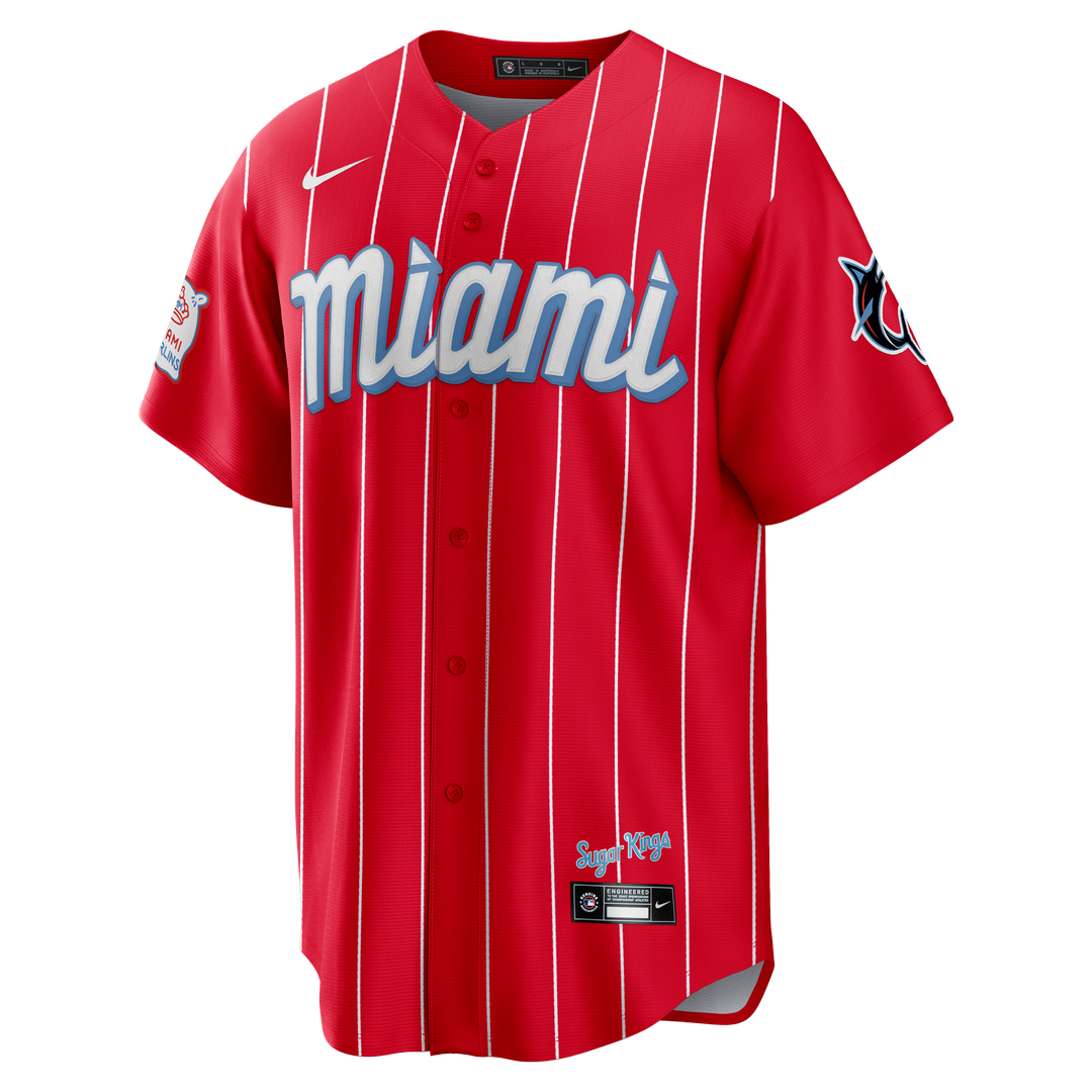 Miami Marlins Nike Red Replica Baseball Jersey