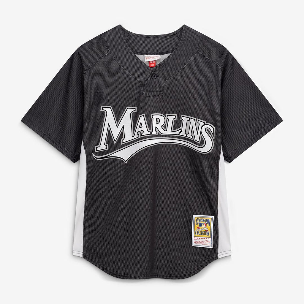 Florida Marlins Mitchell & Ness Black Authentic Baseball Jersey