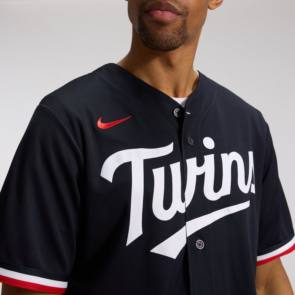 Minnesota Twins Nike Cream Replica Baseball Jersey