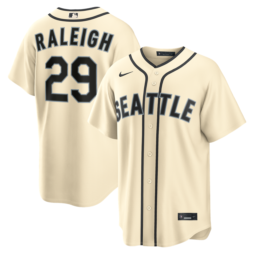 Seattle Mariners Nike Cream Replica MLB baseball jersey