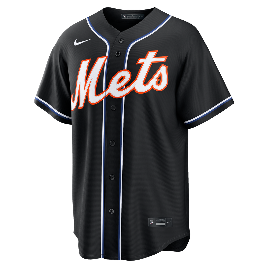 New York Mets Nike Black Replica Baseball Jersey