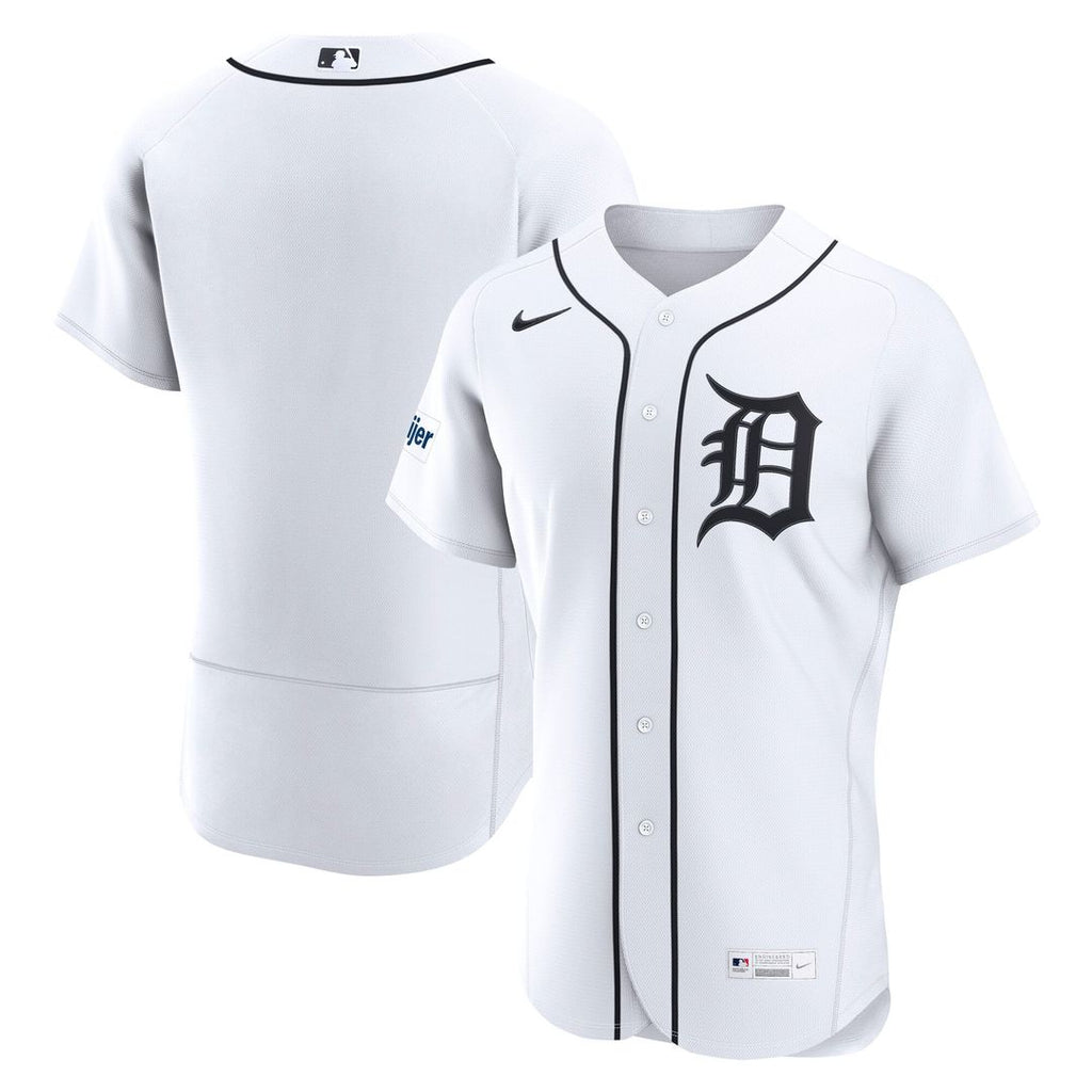 Detroit Tigers Nike White Authentic MLB baseball jersey