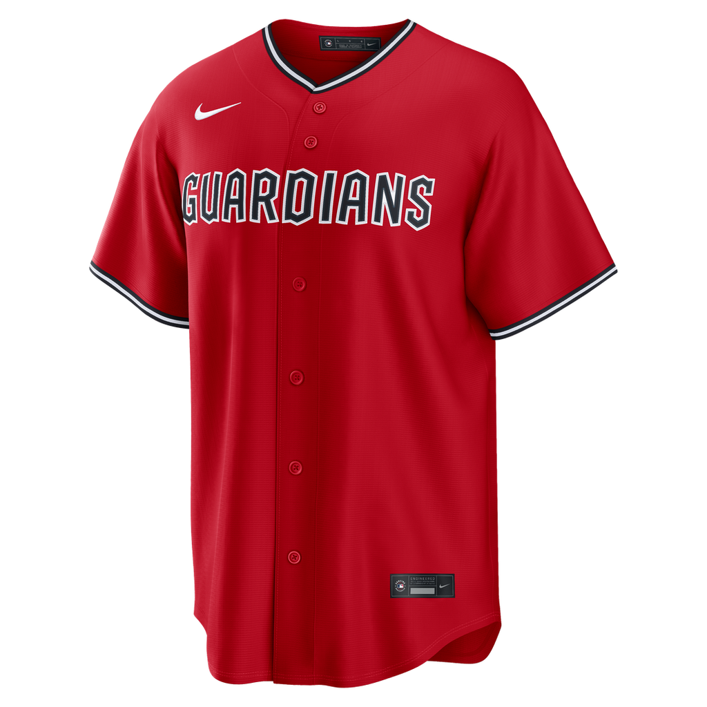 Cleveland Guardians Nike Red Replica Baseball Jersey