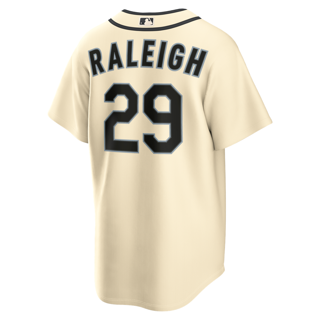 Seattle Mariners Nike Cream Replica Baseball Jersey