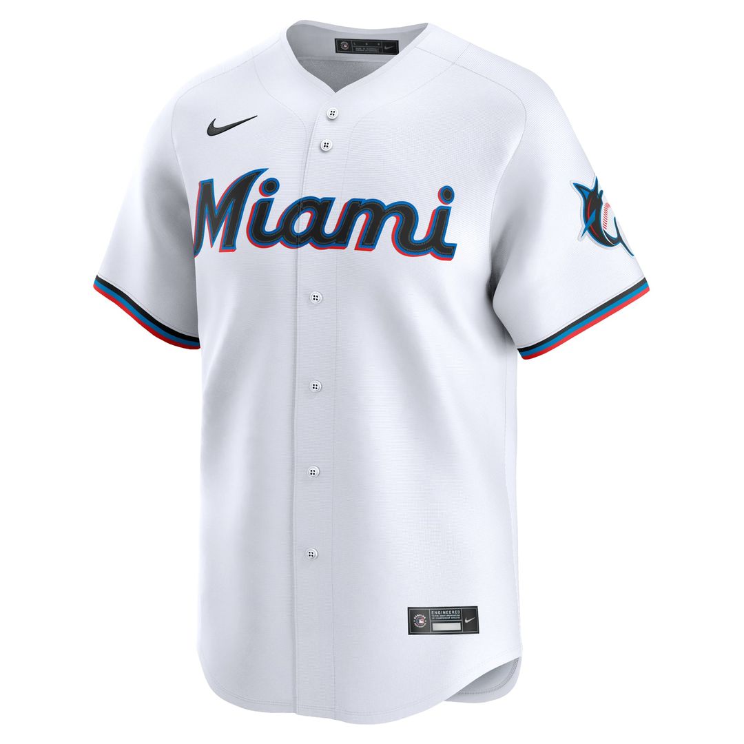 Miami Marlins Nike White Authentic Baseball Jersey