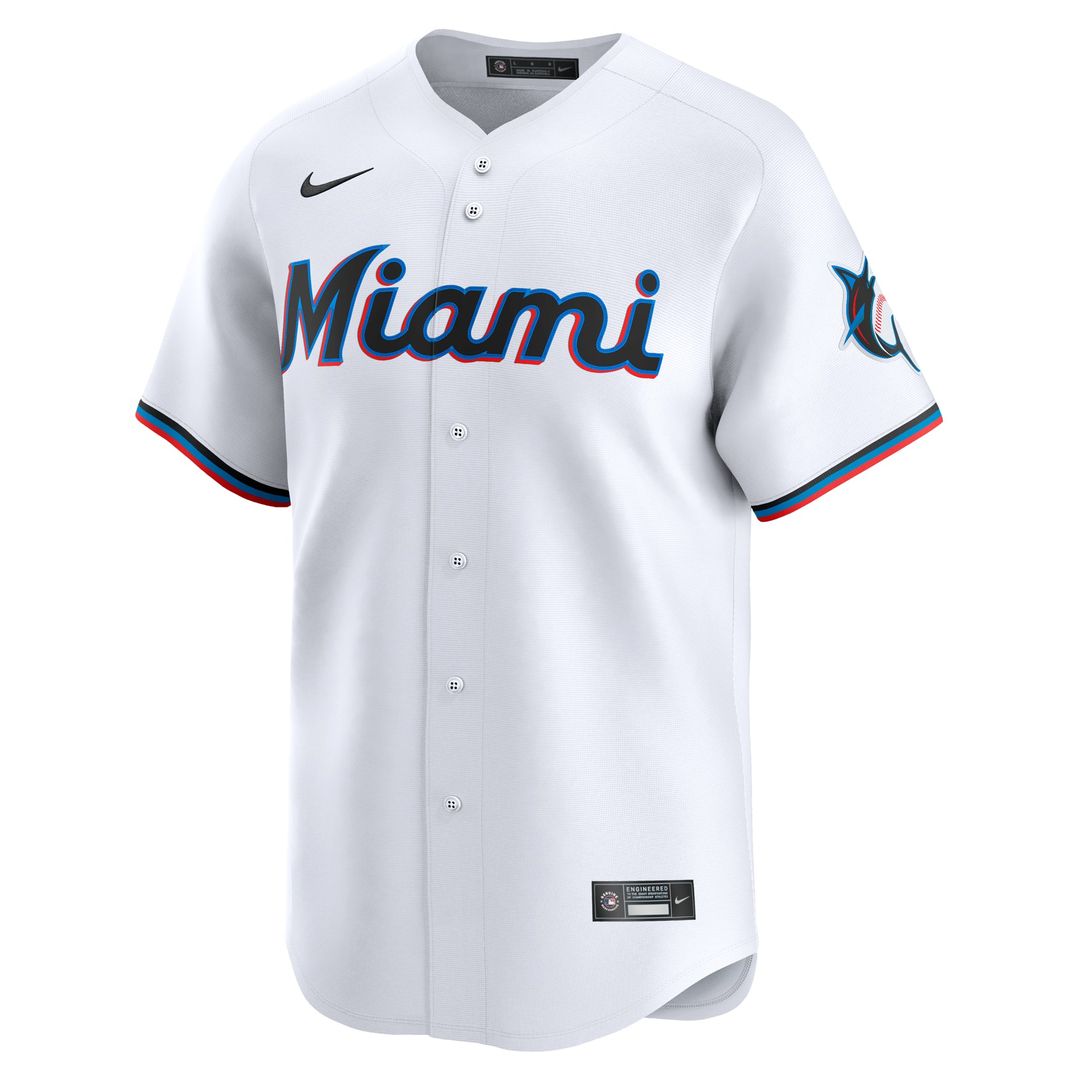 Miami Marlins Nike White Authentic Baseball Jersey
