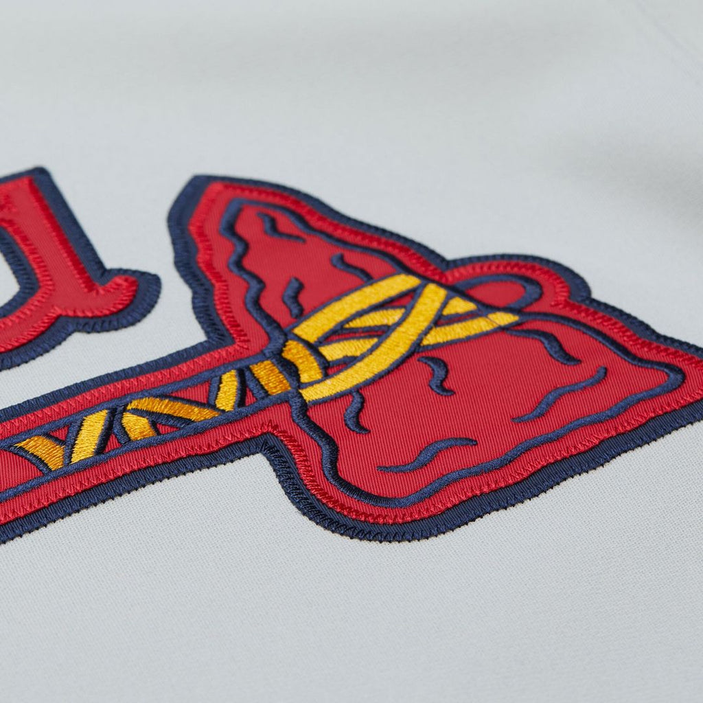 Atlanta Braves Mitchell & Ness Gray Authentic Baseball Jersey