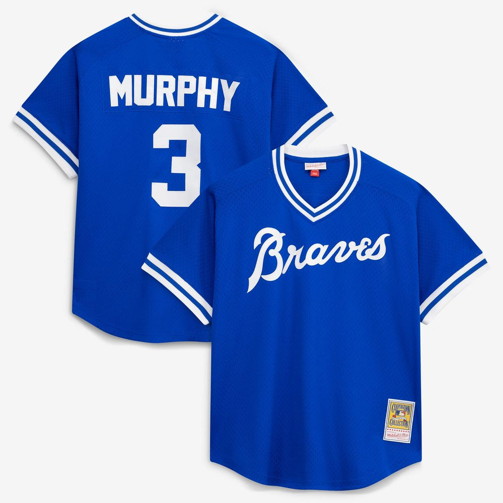 Atlanta Braves Mitchell & Ness Royal Authentic Baseball Jersey
