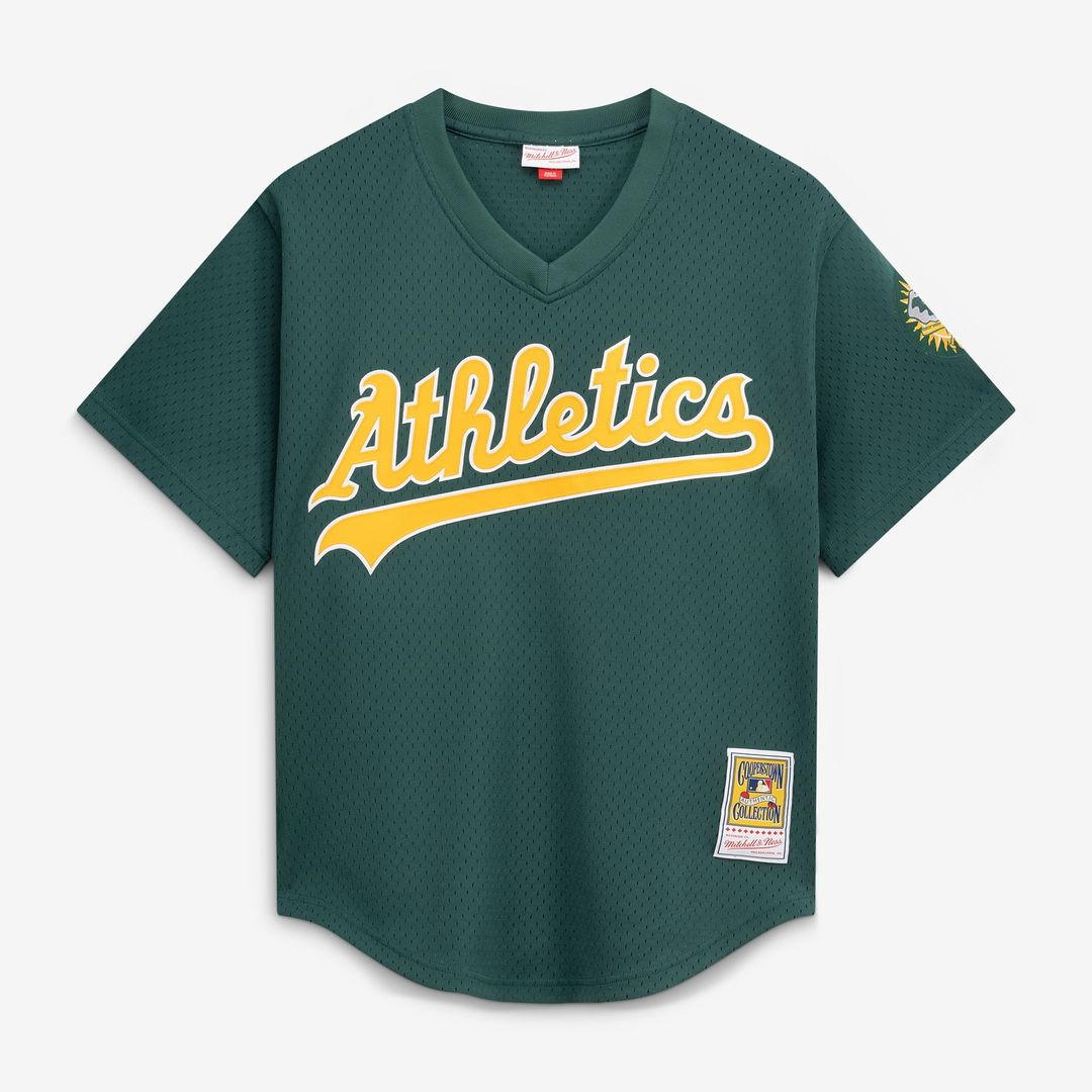Athletics Mitchell & Ness Green Authentic Baseball Jersey