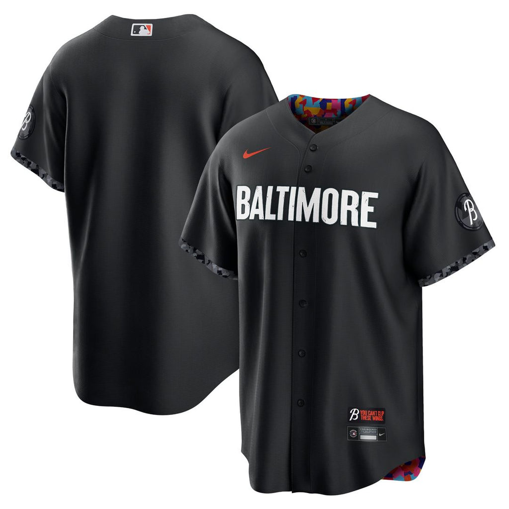 Baltimore Orioles Nike Black Replica MLB baseball jersey