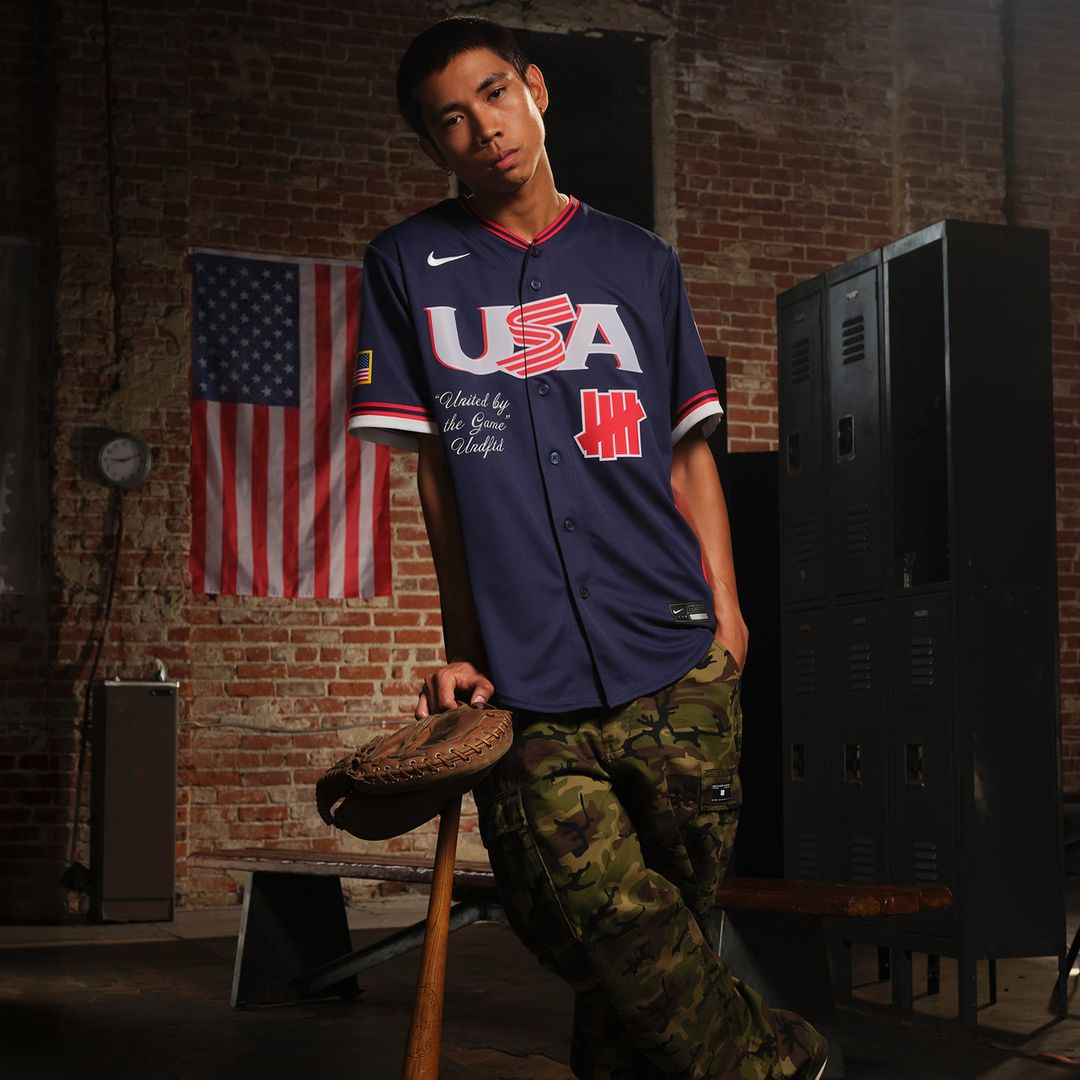 USA Baseball Nike x Undefeated Navy Baseball Jersey