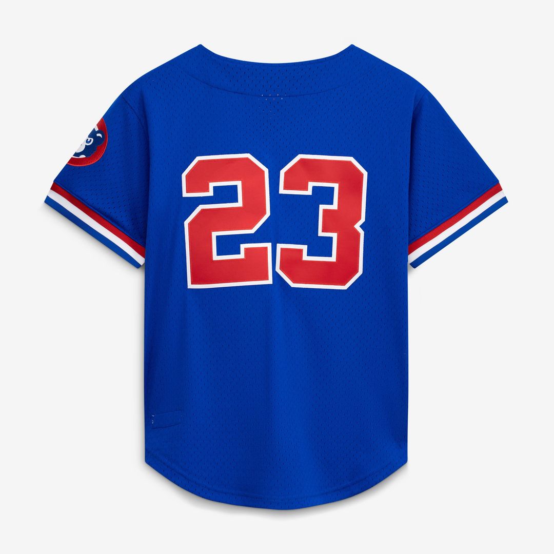 Chicago Cubs Mitchell & Ness Royal Baseball Jersey