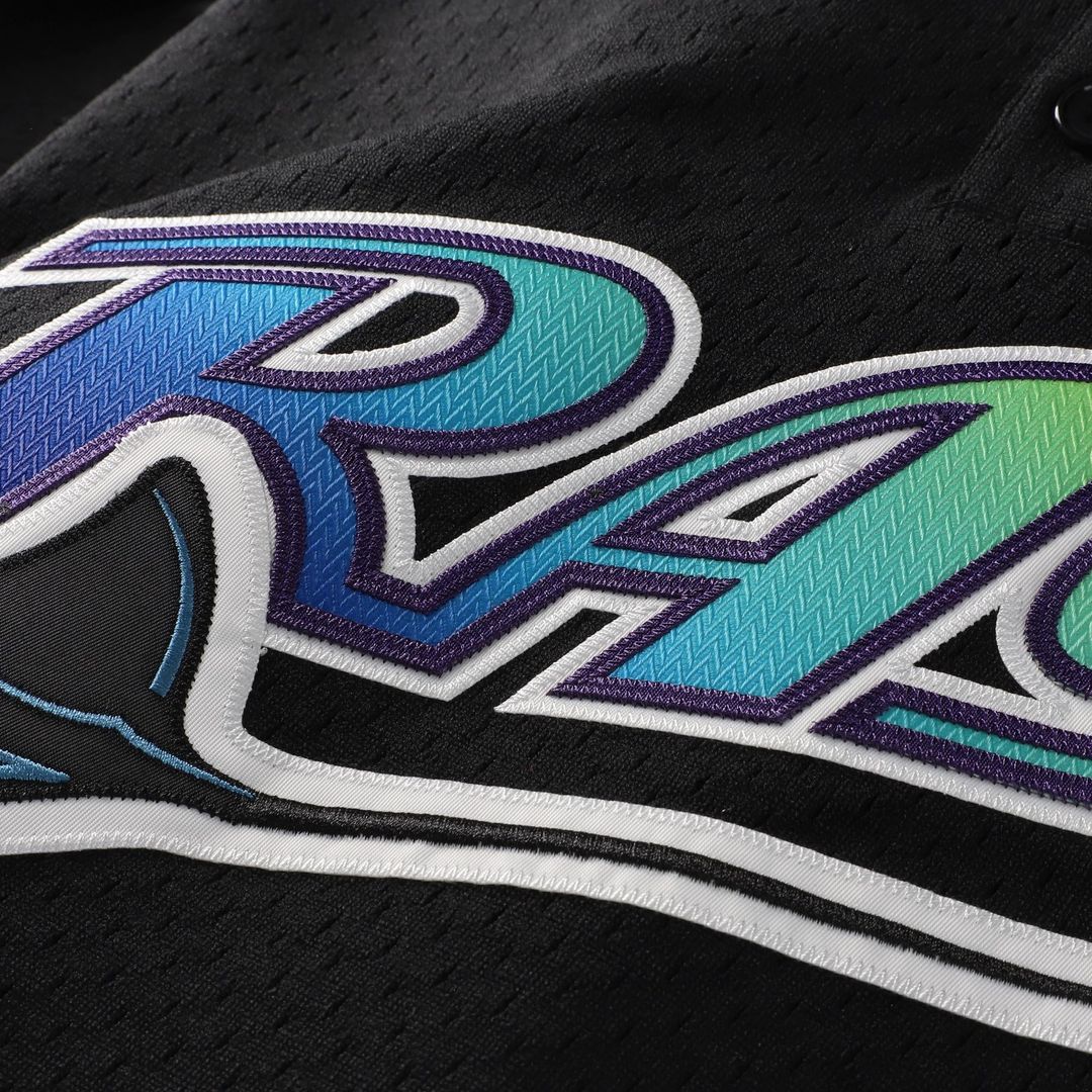 Tampa Bay Rays Mitchell & Ness Black Authentic Baseball Jersey