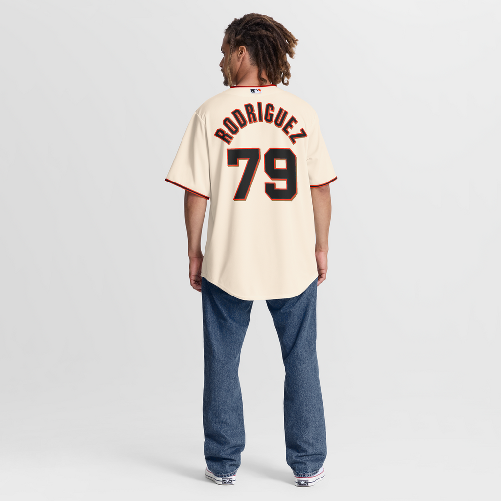 San Francisco Giants Nike Cream Replica Baseball Jersey