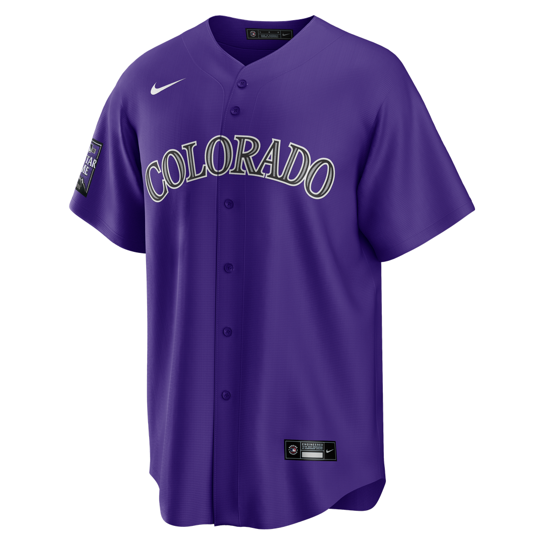 Colorado Rockies Nike Purple Replica Baseball Jersey
