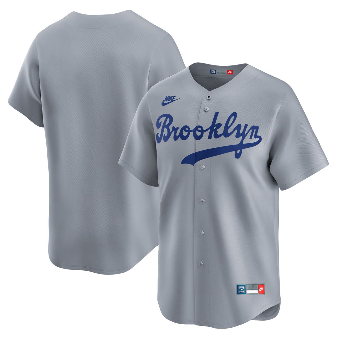 Brooklyn Dodgers Nike Gray MLB baseball jersey