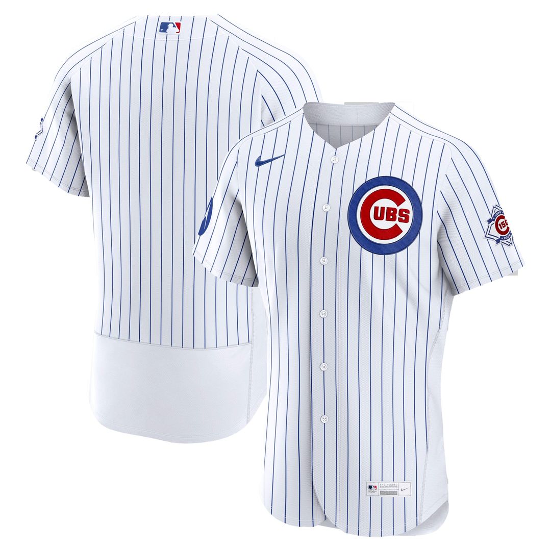 Chicago Cubs Nike White Authentic MLB baseball jersey