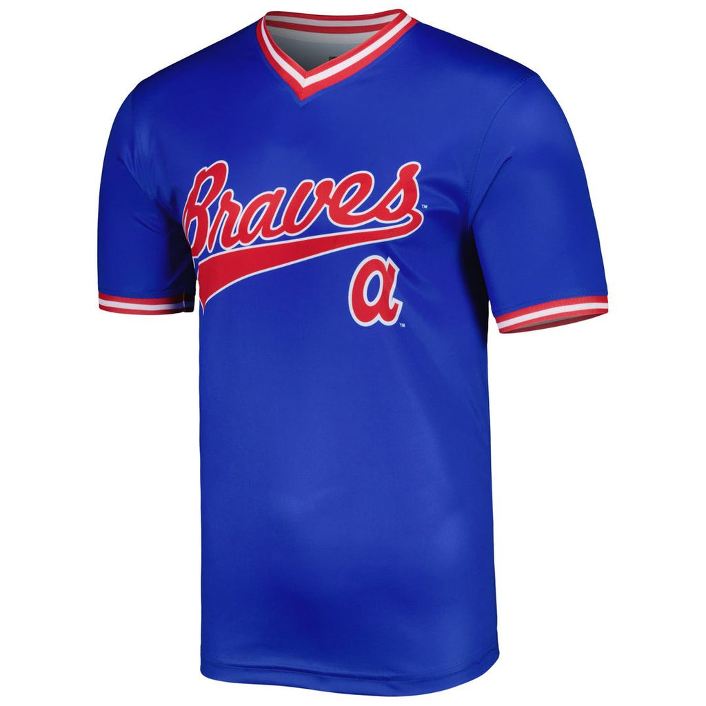 Atlanta Braves Stitches Royal Baseball Jersey