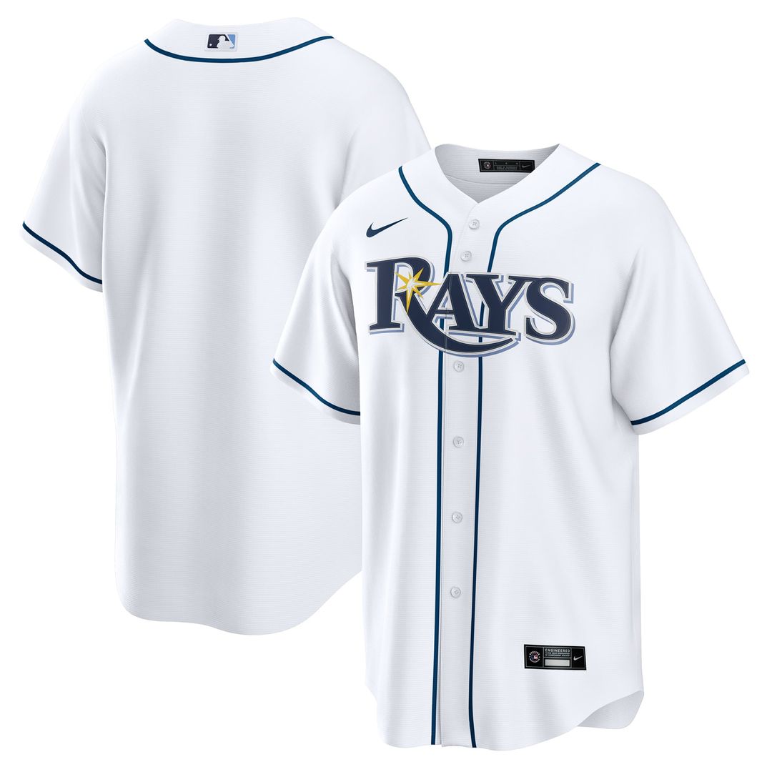 Tampa Bay Rays Nike White Replica MLB baseball jersey