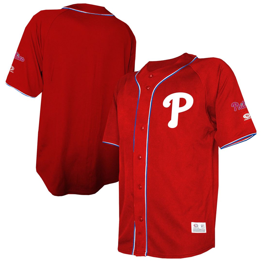 Philadelphia Phillies Stitches Red MLB baseball jersey