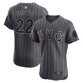 New York Mets Nike Gray Authentic MLB baseball jersey