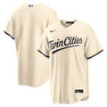Minnesota Twins Nike Cream Replica Baseball Jersey