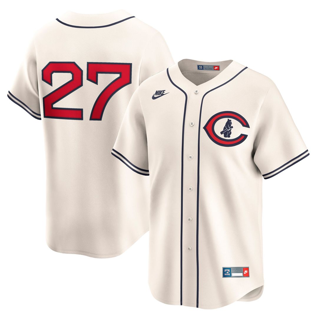 Chicago Cubs Nike Cream MLB baseball jersey