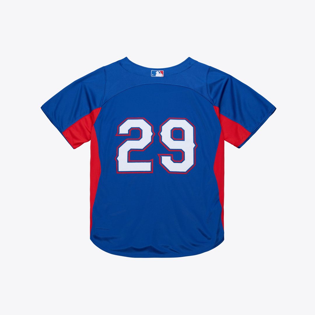 Texas Rangers Mitchell & Ness Royal Baseball Jersey