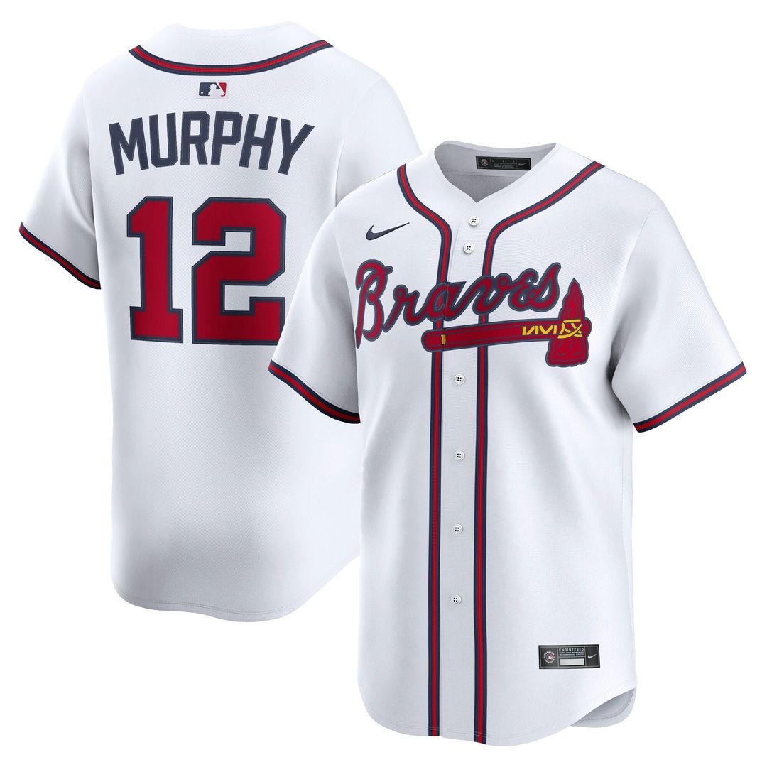 Atlanta Braves Nike White Authentic MLB baseball jersey
