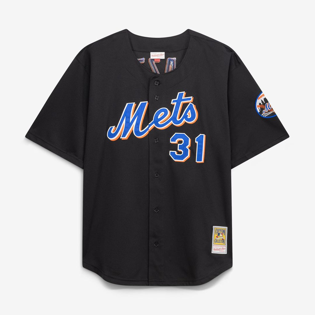 New York Mets Mitchell & Ness Black Authentic Baseball Jersey