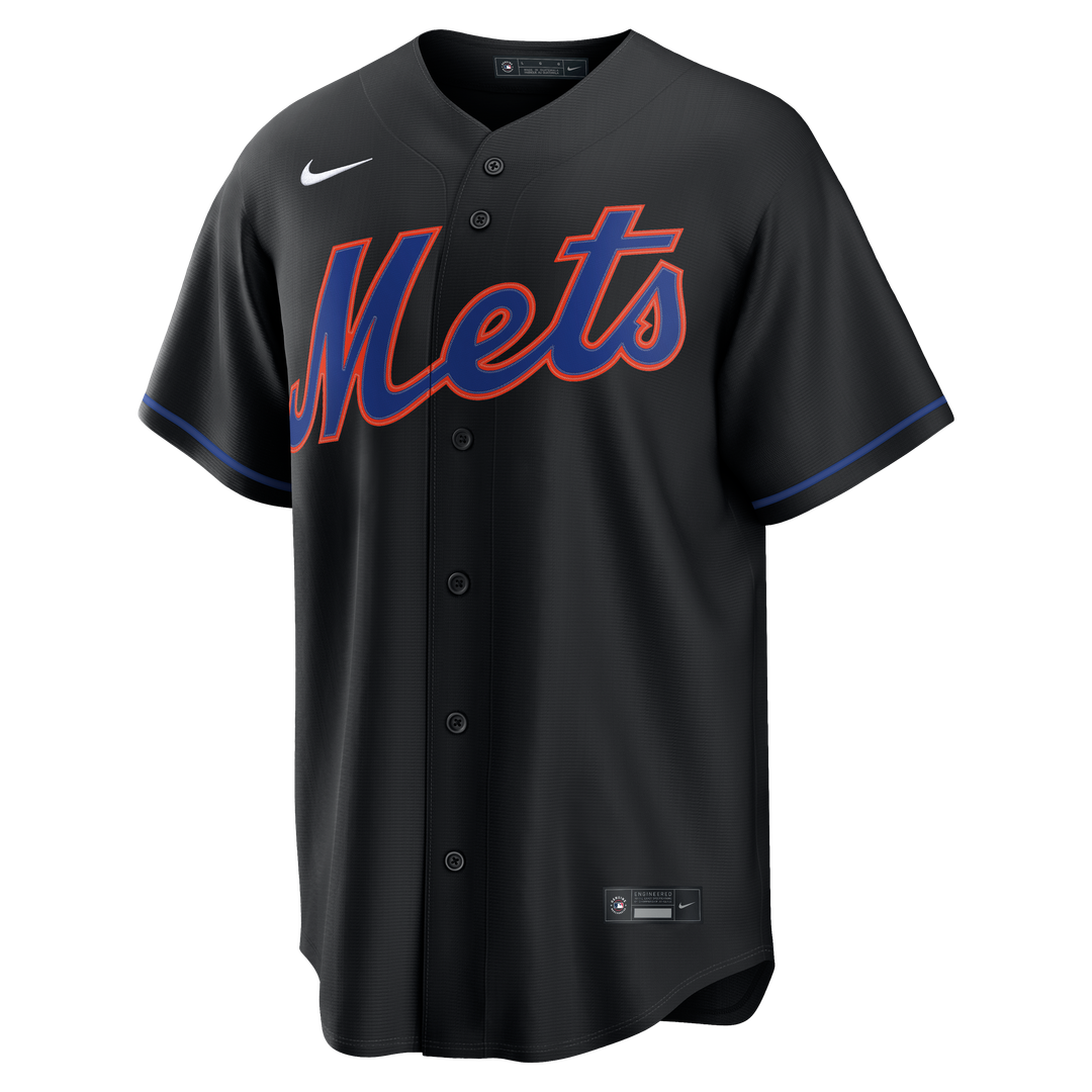 New York Mets Nike Black Replica Baseball Jersey