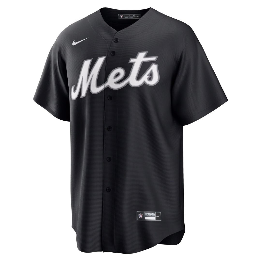 New York Mets Nike Black Replica Baseball Jersey