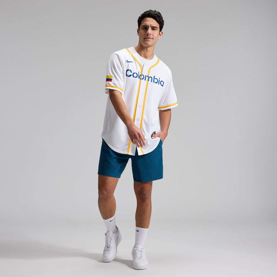 Colombia Baseball Nike White Baseball Jersey